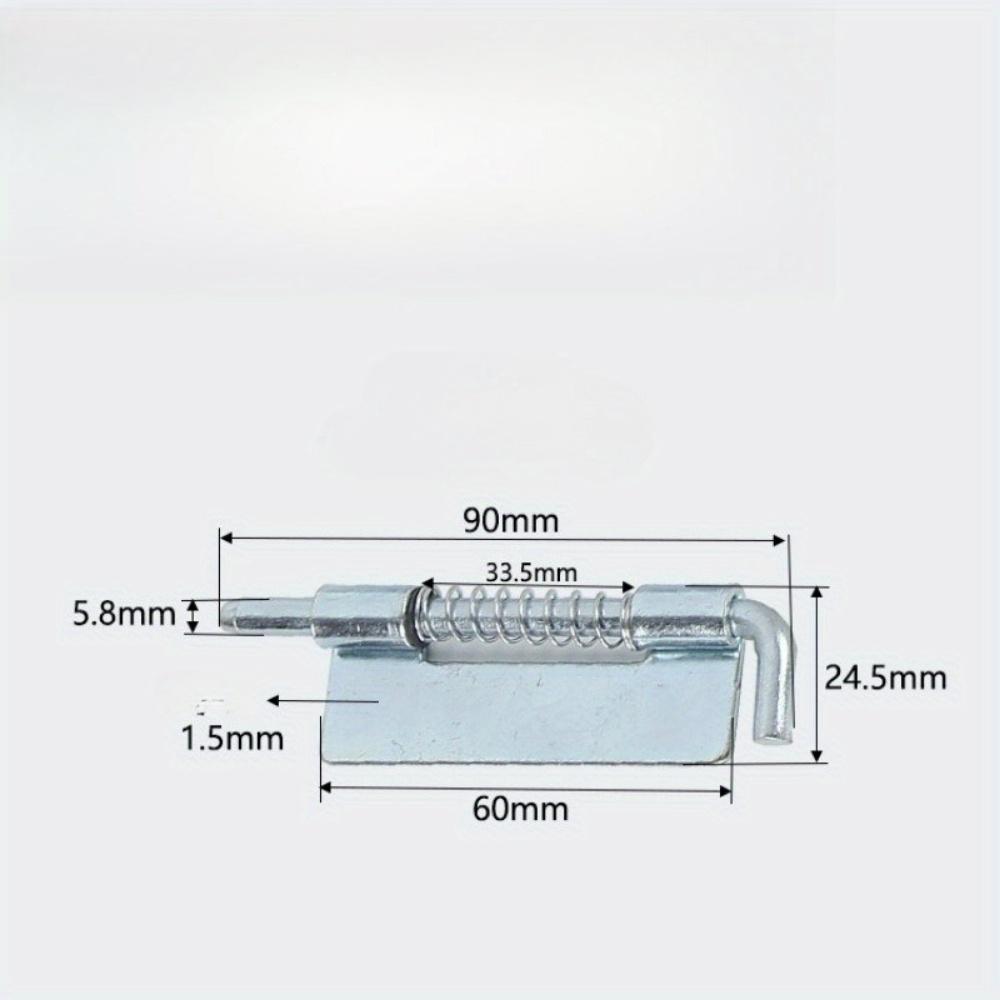 2PCS Spring Loaded Latch Pin Stainless Steel Window Cabinet Hinges Security Door Bolt Latch For Household Hardware