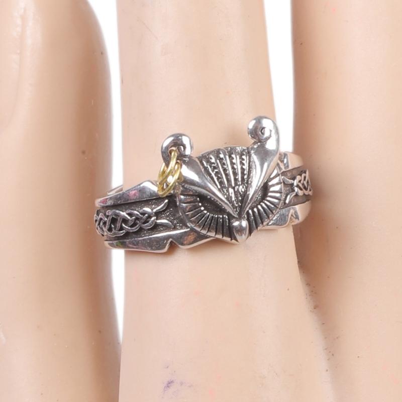 Gothic Owl Design Adjustable Copper Ring Unique Unisex Jewelry Finger Accessories For Everyday Wear Or Gifting