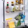 10pcs Space-Saving Refrigerator Side Door Organizer Dividers - Durable, Transparent Plastic Storage Partitions for Kitchen Organization