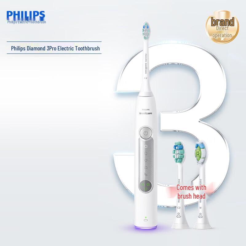 

Philips DiamondClean 3 Series Pro HX5272/03 Sonic Electric Toothbrush