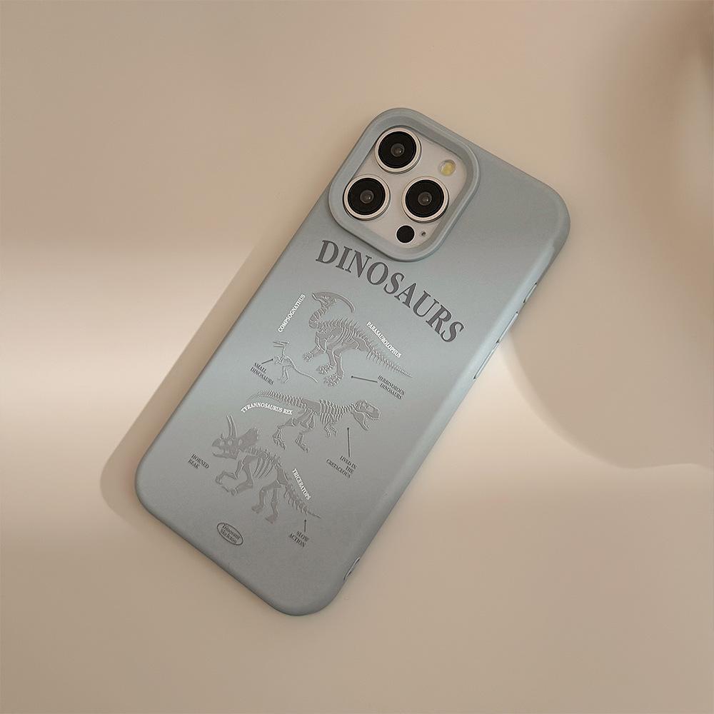 iPhone16 15 14promax Anti-Shock Case Compatible and Suitable for iPhone13 12 Personalised Retro Dinosaur Bone