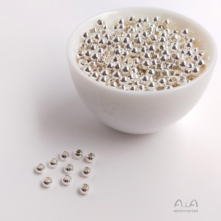 Vergoldete & Silberne Abstandshalterperlen für DIY Schmuck - 18K & Weißgold Optionen