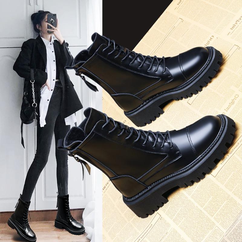 Platform Martin boots women's shoes new boots short boots tide spring and autumn single boots locomotive boots