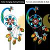 1/2Pcs Peacock Solar Outdoor Lights Auto On/Off Waterproof