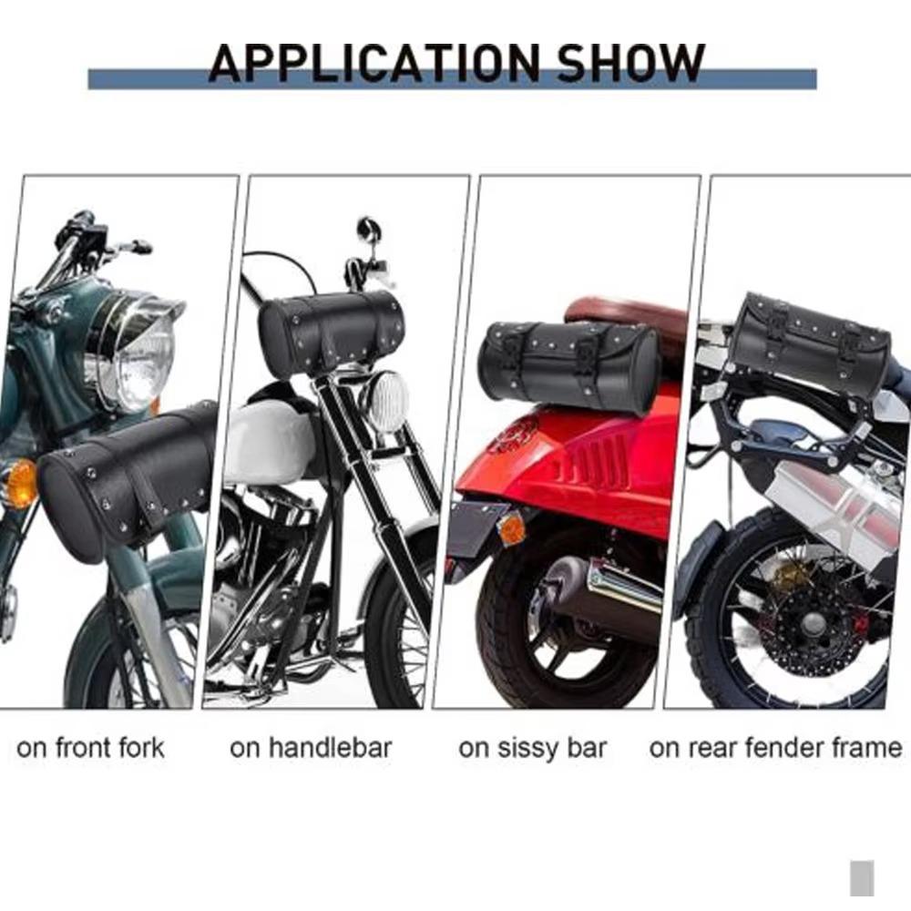 Universal Motorcycle Front Fork Tool Bag Universal Handlebar Bag Fit For Harley Sportster Kawasaki Yamaha Dyna Softail
