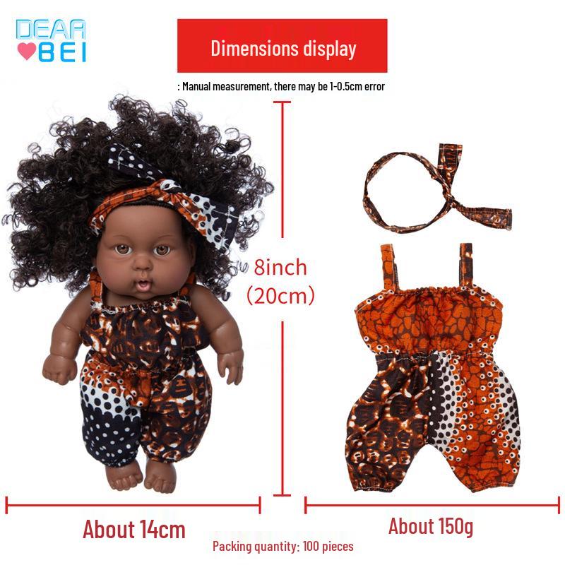 8" Tie-Dye Silicone American Girl Reborn Doll