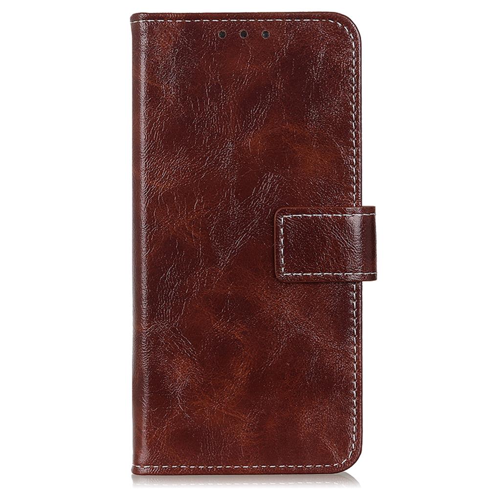 For Samsung Galaxy S25 Ultra Case Crazy Horse Texture Leather Phone Wallet Cover