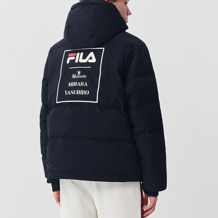 New Mihara Yasuhiro X FILA MIHARA YASUHIRO Collaboration Collection Down Jackets Men's Jet Black F71M048907F-BK