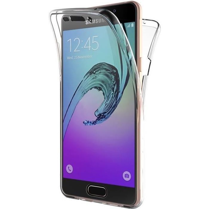 Coque pour Samsung Galaxy A5 2016 A510 - Housse Etui Gel TPU Transparent Intégrale Avant Arrière Silicone Souple Phonillico®