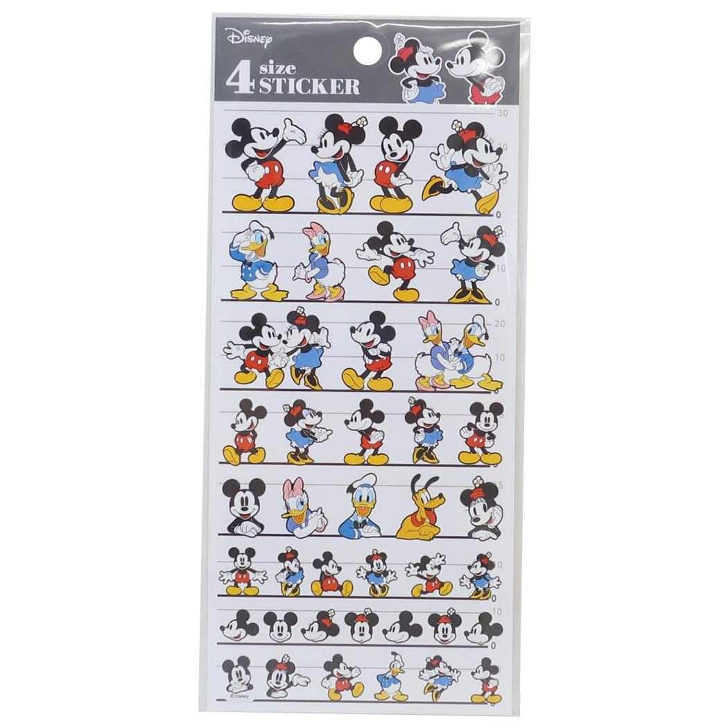 

Mickey Friends 4 Size Sticker Disney & [Sticker Sheet]