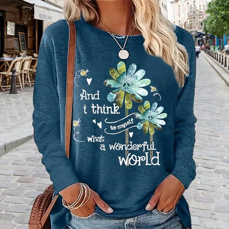 

Топы для женщин с принтом в виде цветка змея, круглой горловиной и длинными рукавами, футболка на осень, облегающий женский топ с длинными рукавами 8XL синий