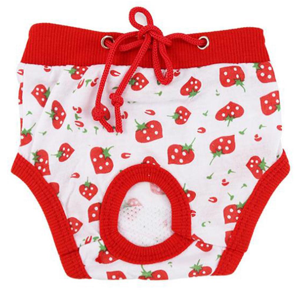 Pet Physiological Pants S Size Cotton Material Comfortable Fit Dog Diapers for Females Leak Proof Reusable Sanitary Solution