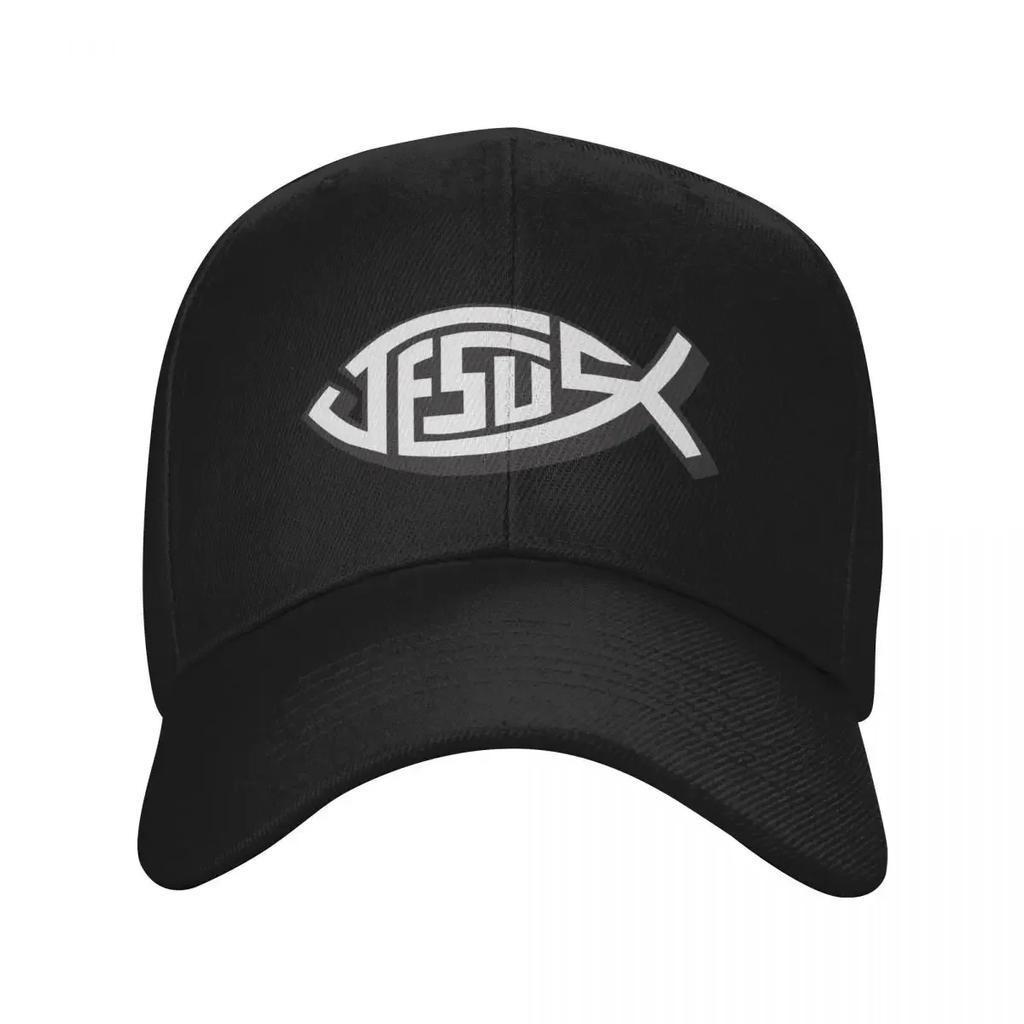 Jesus Fish Baseball Cap men's big size hat beach hat Streetwear Caps Women Men's
