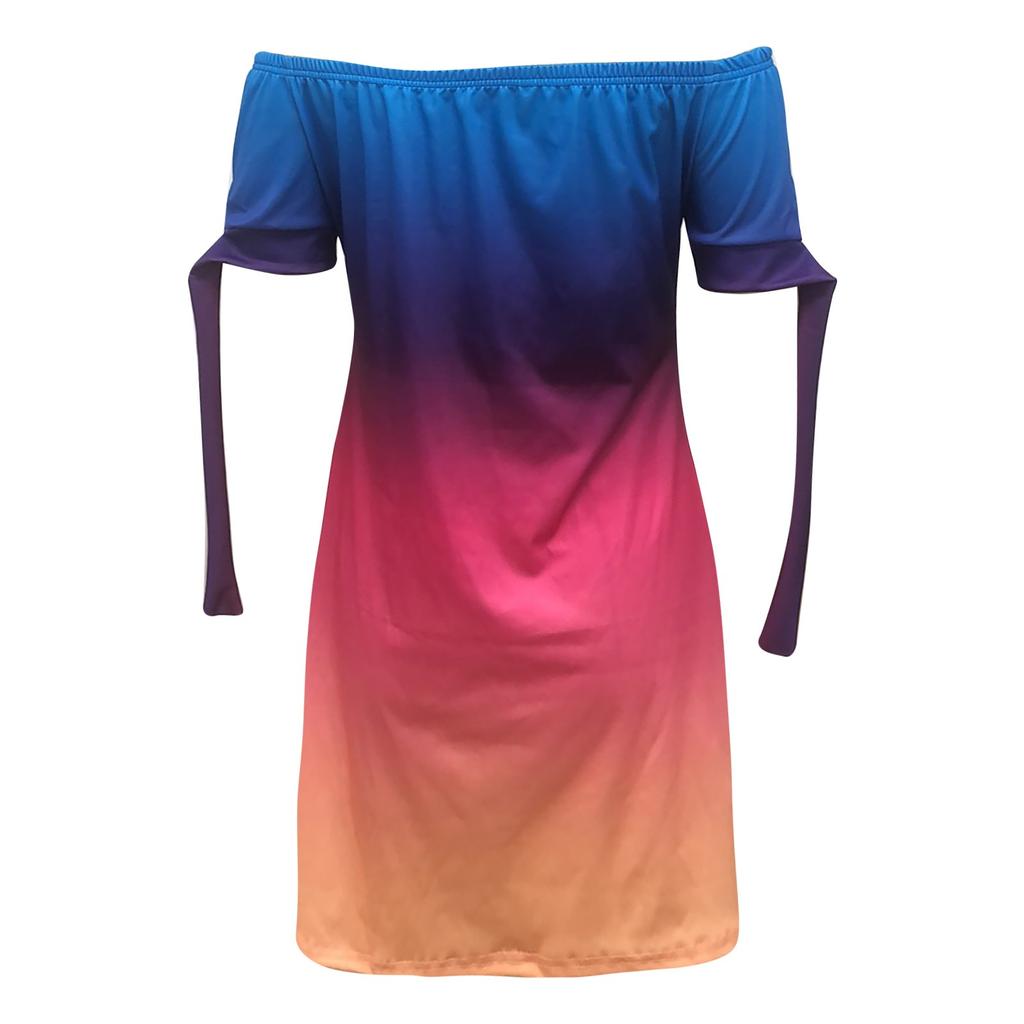 Women's Summer And Spring European And American Printing Pocket Drees