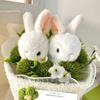 1PC Hand Bouquet Hand Knit Doll Eve Plush Creative Bouquet Rabbit Eating Grass