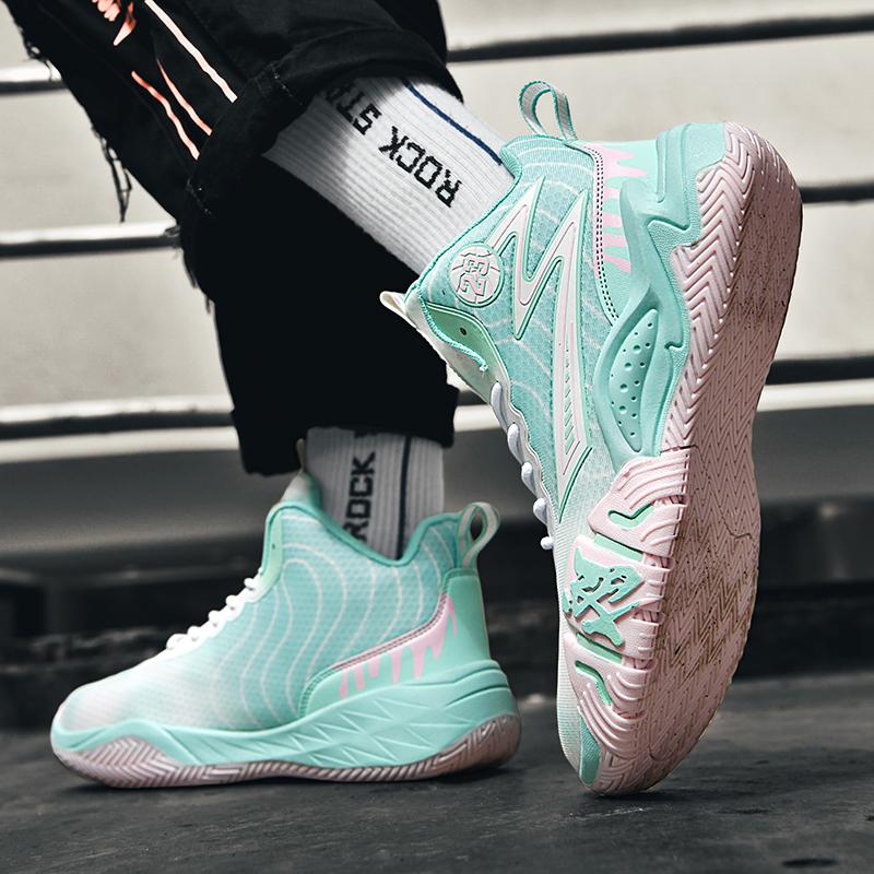 Basketball Shoes Waterproof Men Athletic Sports Shoes High-Quality Training Unisex Street Basketball Boots Cushioned Sneaker