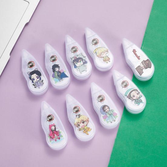 

Корректирующая лента 6 м, убийца демонов, рисунок, печать, пластиковый портативный корректирующий ролик большой емкости для студентов