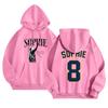 Unisex Lightweight Long Sleeve Pullover Hoodie with Pocket and Print for Casual Wear