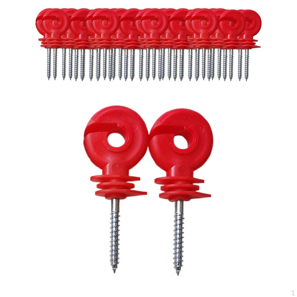 100 Stück Isolierhülsen für elektrische Zäune für den Einsatz im Garten und auf dem Bauernhof