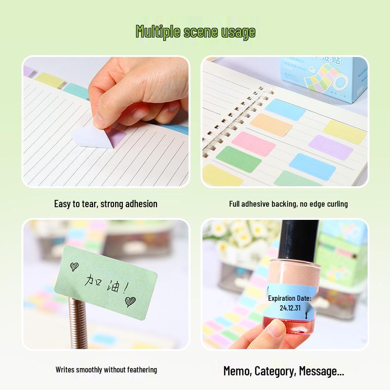 Morandi Adhesive Sticky Note Index Markers for Students