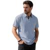 New men's plain-coloured short-sleeved polo shirt with a lapel – a versatile, mature yet casual T-shirt for men