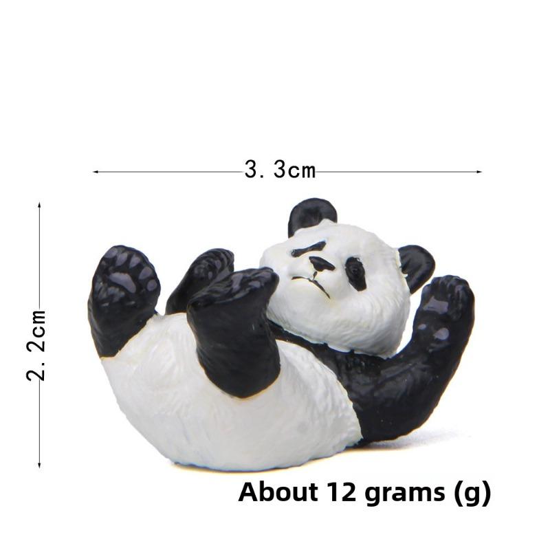 

Миле Життя Панди, Багатоформні Креативні та Свіжі Фігурки, Фігурки для Мікро-ландшафту, Випічки та Ландшафтного Дизайну, Декоративні Елементи Lying position чорний/білий