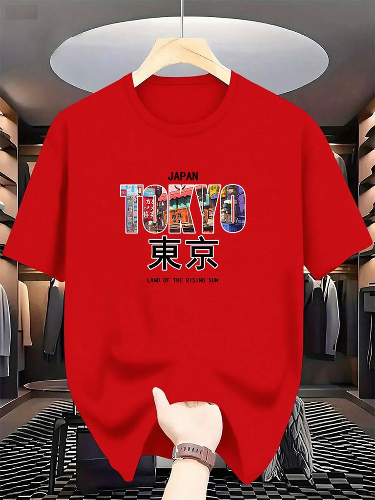 2026 Summer Bestselling Tokyo Printed Fashionable Pure Cotton Tshirt Suitable For Both Unisex And Unisex With A Y2k Style