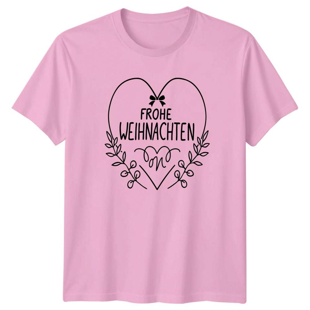 Frohe Weihnachten Unisexs TShirt GerUnisex Christmas Holiday Christmas Gift For Her