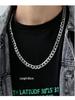 Men's Trendy Cuban Chain Necklace - Titanium Steel, Non-fading, Thick Iron Chain, Hip Hop Style, European/American Fashion.