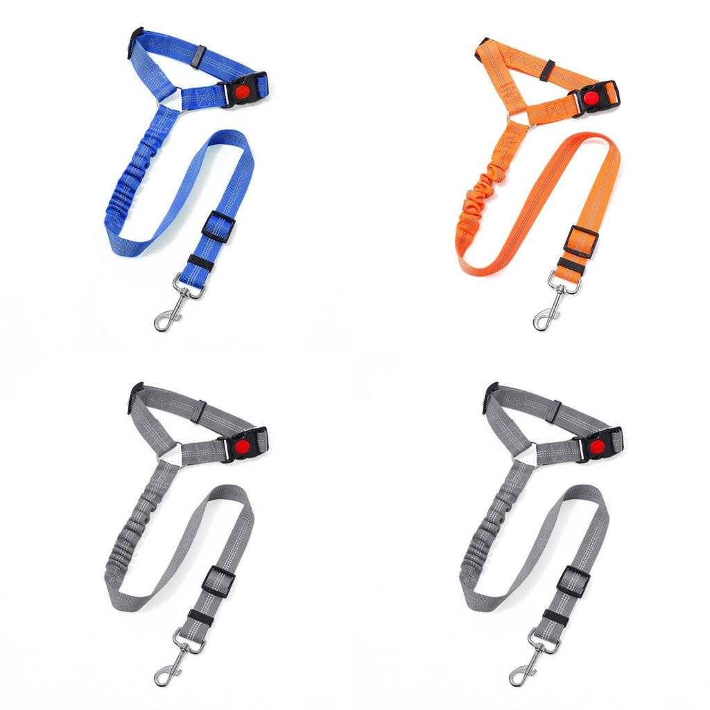 Verstellbares Nicht-Stretch Haustier Hund Auto Rückhaltegeschirr mit zuverlässigem Stoff und sicherer Schlaufe für Rücksitz