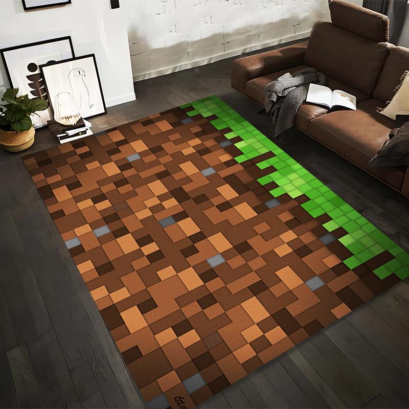 

Classic pixel-style rug, full of adventure and creativity Suitable for use as an anti-slip game mat for living room and bedroom sofas 40x60cm( 15x23in )