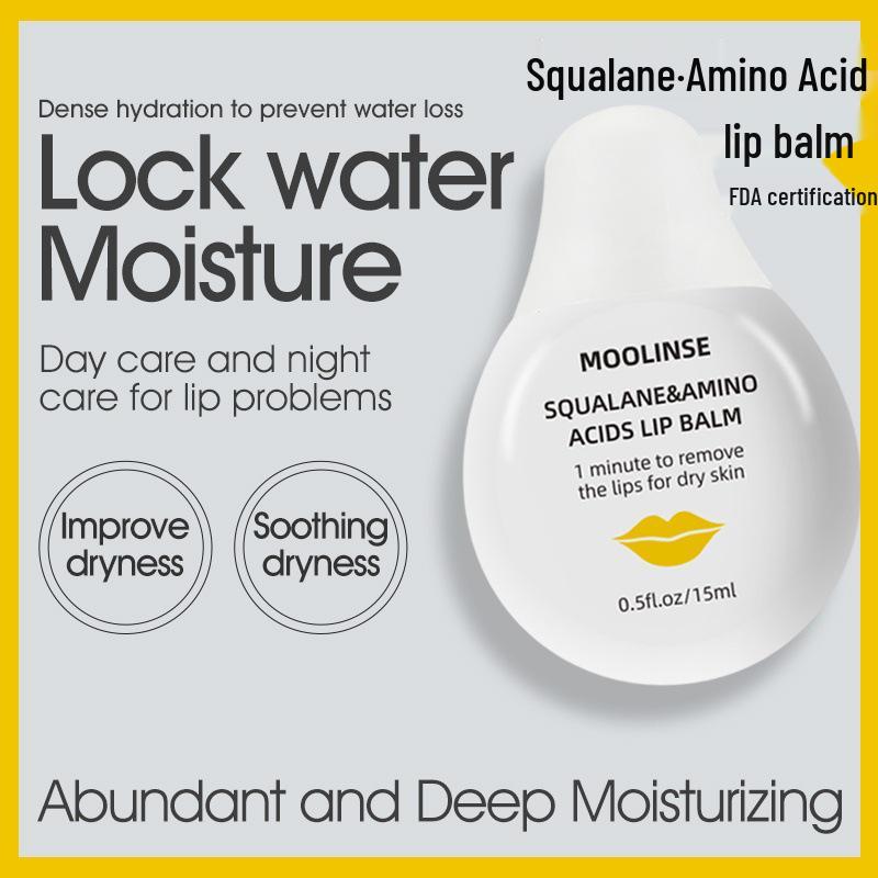

Squalane + Amino Acid Lip Balm: Nourish, Moisturize, Hydrate & Lighten Lip Lines