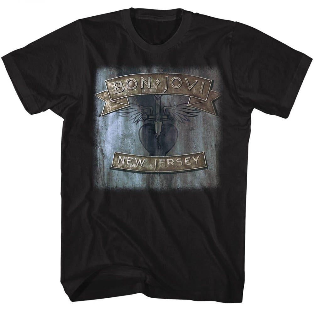 Bon Jovi New Jersey Music T-shirt Tops Tees Men's Women's Unisex