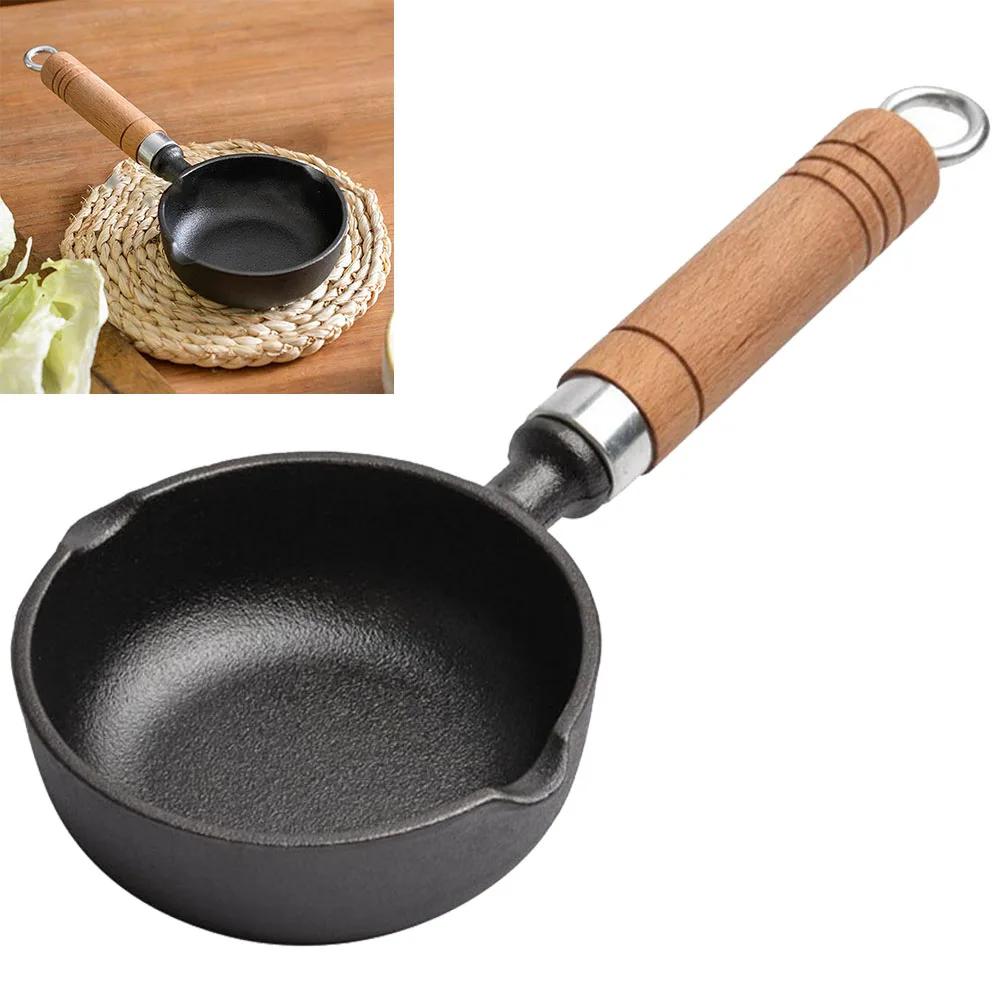 Kulinarisches Must-Have Tragbare 13cm Gusseisen-Bratpfanne Geeignet für alle Kochanforderungen auf Für Induktions- oder Gasherde