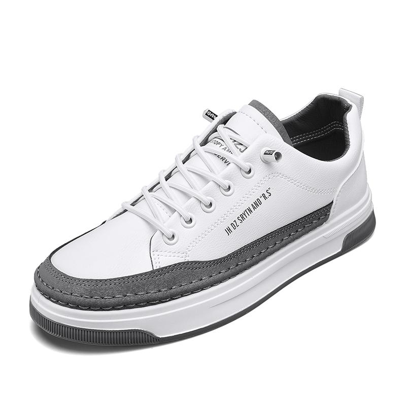 

2024 Летняя мужская обувь Повседневная обувь для бега на открытом воздухе Мужские кроссовки Кожаные мокасины Платформа Модные роскошные студенческие теннисные кроссовки 39 белый