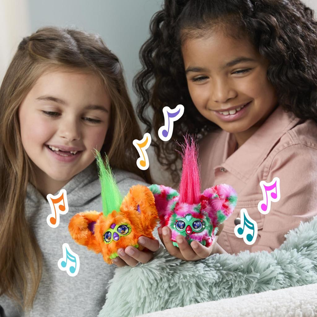 Hasbro Furby Furblets Pepmint, Special Holiday Edition, Features Over 45 Sounds, Furby Language, Plays, and Powered Plush Toy, Ages 6+ (G1436)