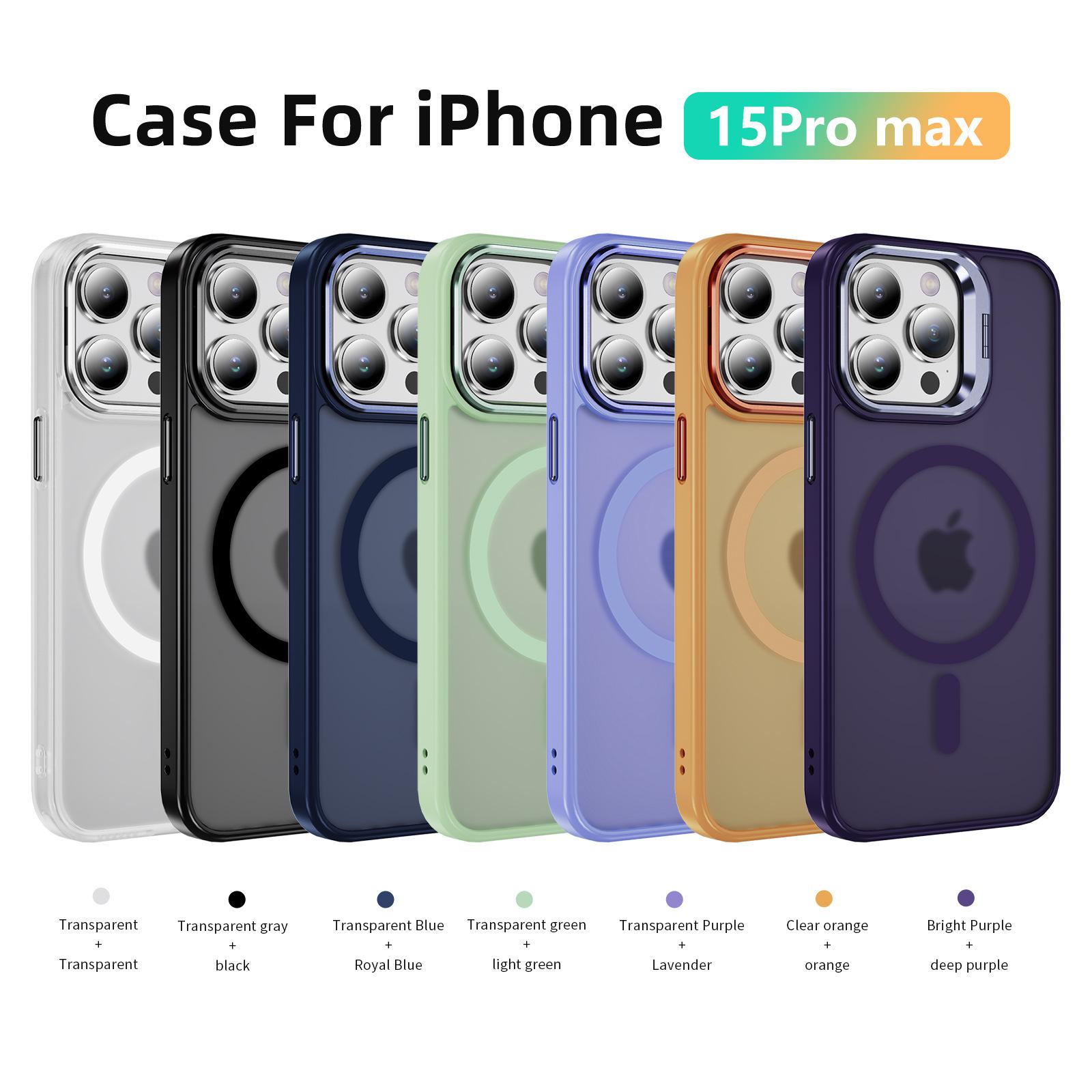 

Матовый магнитный держатель объектива чехол для телефона iPhone 15 Pro Max и Xiaomi 14 Pro iPhone 12