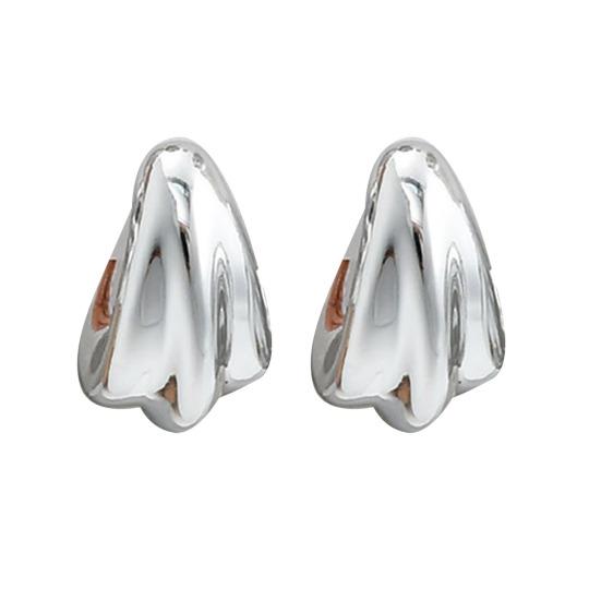 9 Paires Boucles d'Oreilles Créoles Argent Brillant Miroir Cœurs Poli Zirconium Cubique Perles Synthétiques Design Géométrique Boucles d'Oreilles Soirée Rendez-vous
