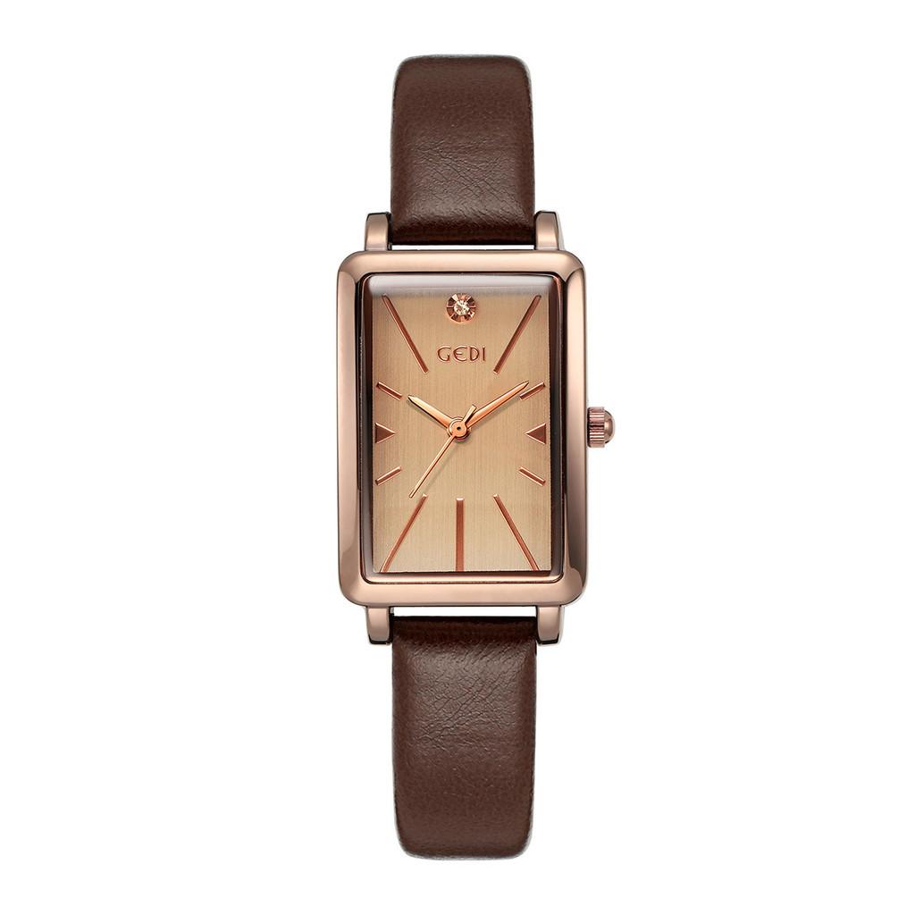 

Vintage Style Womens Rectangular Quartz Watch With Pu Strap For Fashion Enthusiasts белый
