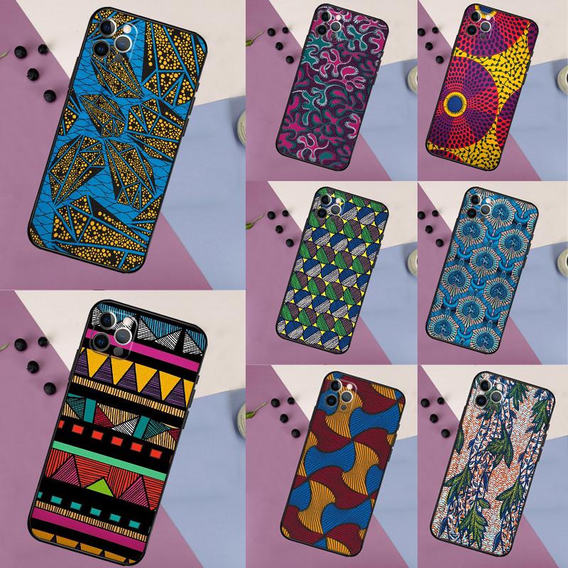 African Fabric Print Case For Samsung Galaxy M21 M12 M13 M14 M15 M06 M16 M36 M56 M31 M53 M32 M52 M35 M55 M34 M54