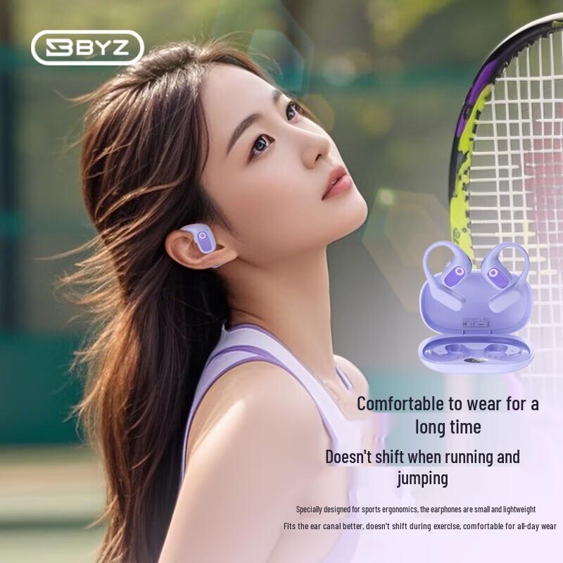 BYZ S500 Open-Ear Ear-Hook Bluetooth Earphones