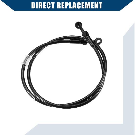 Brake Hose Motorcycle Hydraulic Brake Line Oil Hose Pipe Fitting with Banjo/Inner for ATV Motorcycle Motocross/Durable 110cm Length / 1 Set