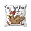 Decorative Pillow Cover Funny F-Caw-F Chicken Fcawf Merch Bed Throw Pillow Case Cover Drop Shipping Multiple Sizes
