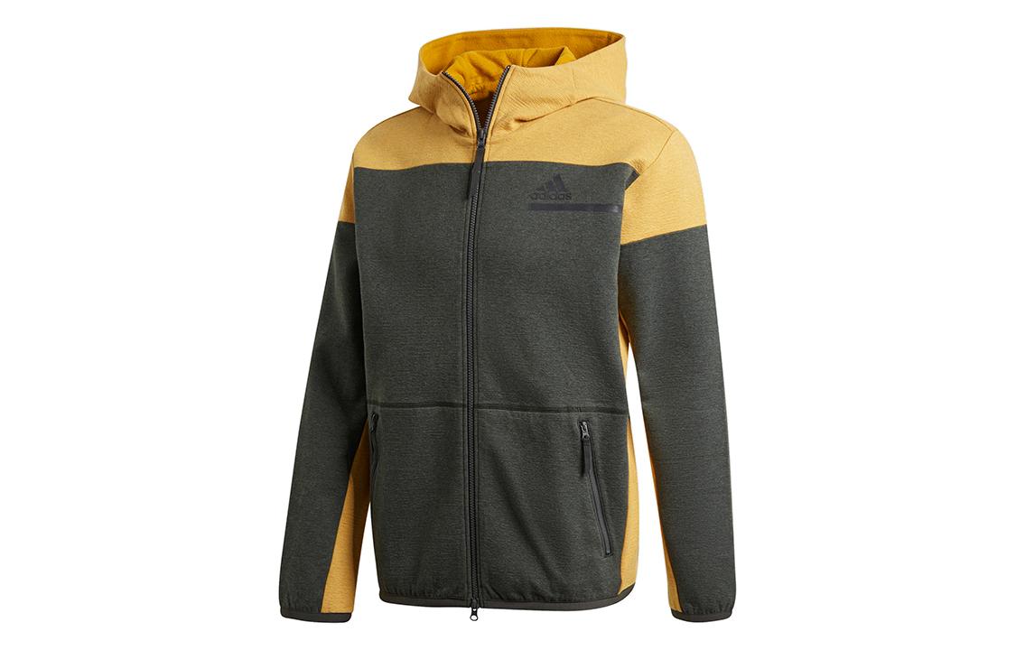 

Adidas Zne Fz M Winter Solid Color Fleece Lined Thermal Hooded Long Sleeved Coat Jacket Men s Dark Earthy Brown GU2079 S