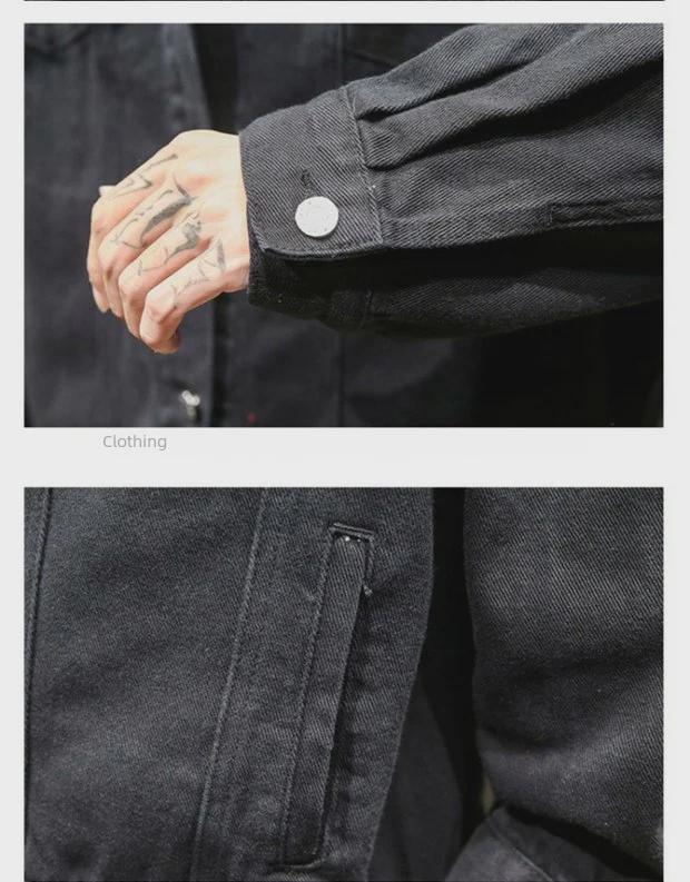 Trendy Spring & Autumn Men's Denim Jacket: Korean Style, All-Match, Loose Fit