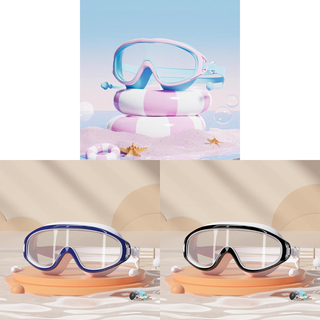 Childrens Waterproof Antifog Pc Swim Goggles For Kids Pool Swimming Practice
