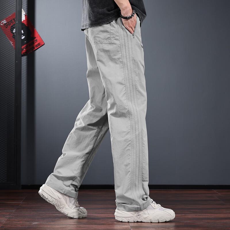 Men's Premium Nylon Quick-Dry Loose Straight Casual Pants