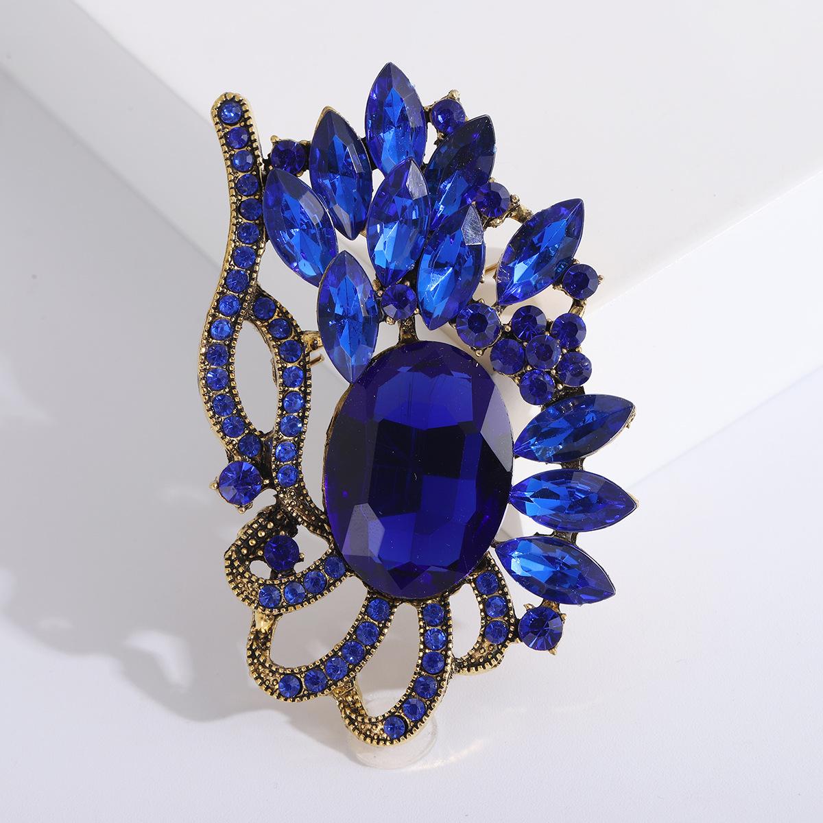 

Высококачественная брошь из хрустального стекла класса люкс, модная атмосферная одежда, ювелирные изделия в виде броши-булавки