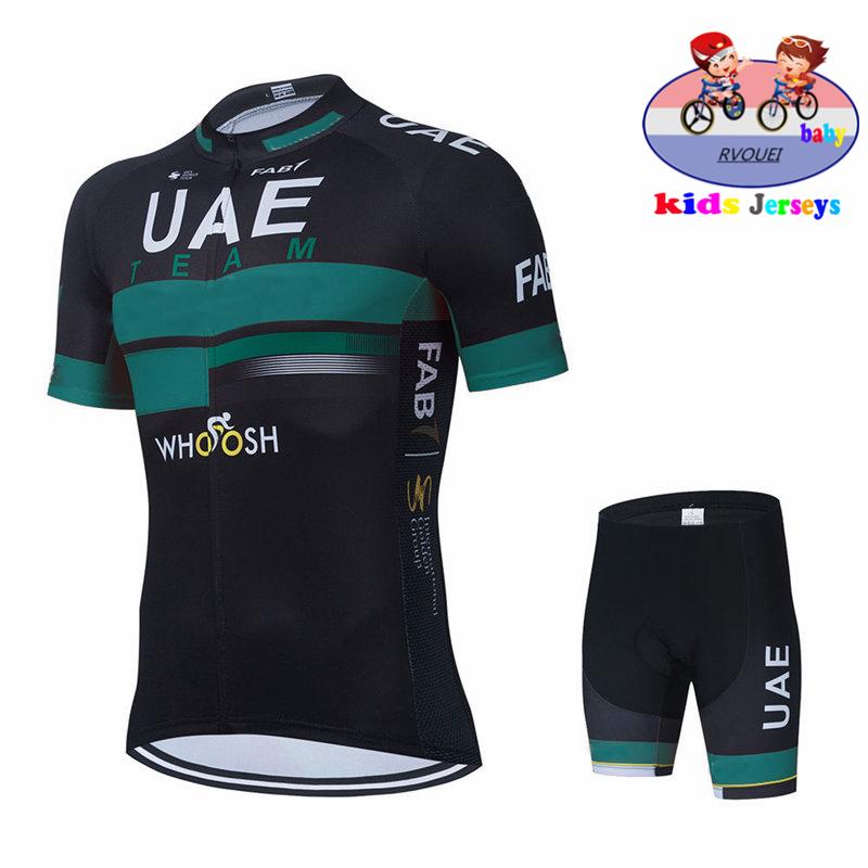 

2026 Uae Kids Cycling Jersey Set Boys Short Sleeve Summer Cycling Clothing MTB Ropa Ciclismo Child Bicycle Wear Girls Sports Suit XXL