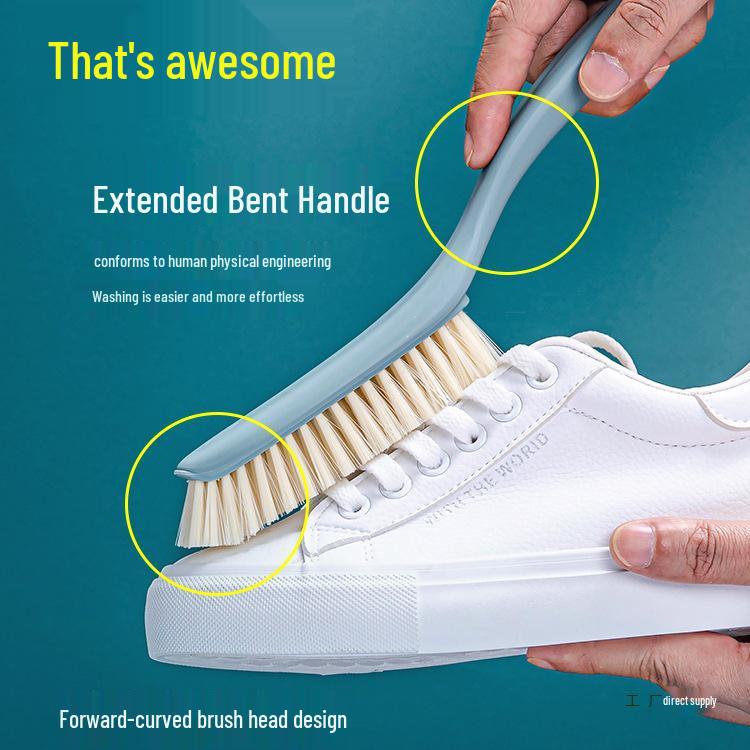 Multifunctional Soft Bristle Shoe and Laundry Cleaning Brush